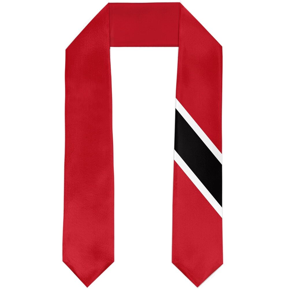 5010 Trinidad Flag Graduation Stole Satin Sash Scarf for Study Aboard